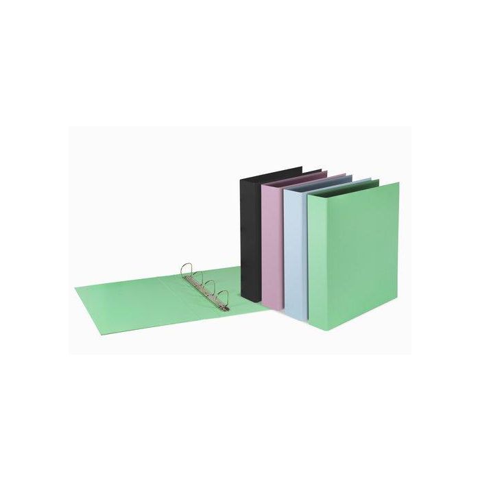 Carpeta De Anillas Pardo Pastel Touch Fº 4 An.Mixtas 40Mm Expositor De 8