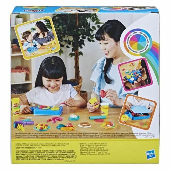 Play-Doh Primeras Creaciones del Pequeño Chef, +3 años, con 14 Accesorios de Cocina y 5 Colores para Cortar Alimentos de Juguete 1