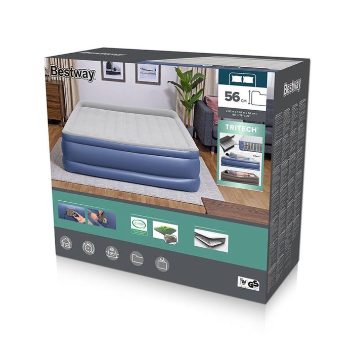 Bestway Cama Doble con Motor 203x193x56 cm Hinchable y Camping 67692 12 Bestway Cama Doble con Motor 203x193x56 cm Hinchable y Camping 67692 12