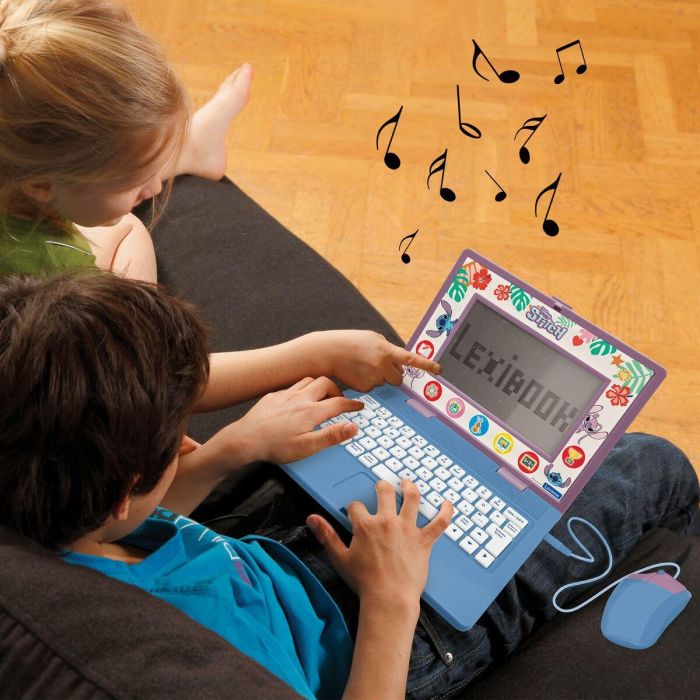 Lexibook AAAMW25468 Ordenador Educativo Stitch 170 Actividades Bilingüe EN/FR 7 Categorías Educativas 4