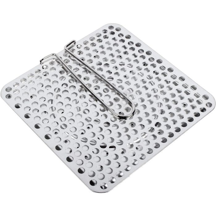 Quttin Tostador de Pan de Acero con Mango Plegable Medidas 20x20x1.2 cm 12