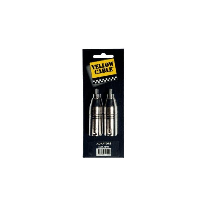 Adaptador De Rca Macho A 2 Xlr Macho Adaptador De Rca Macho A 2 Xlr Macho