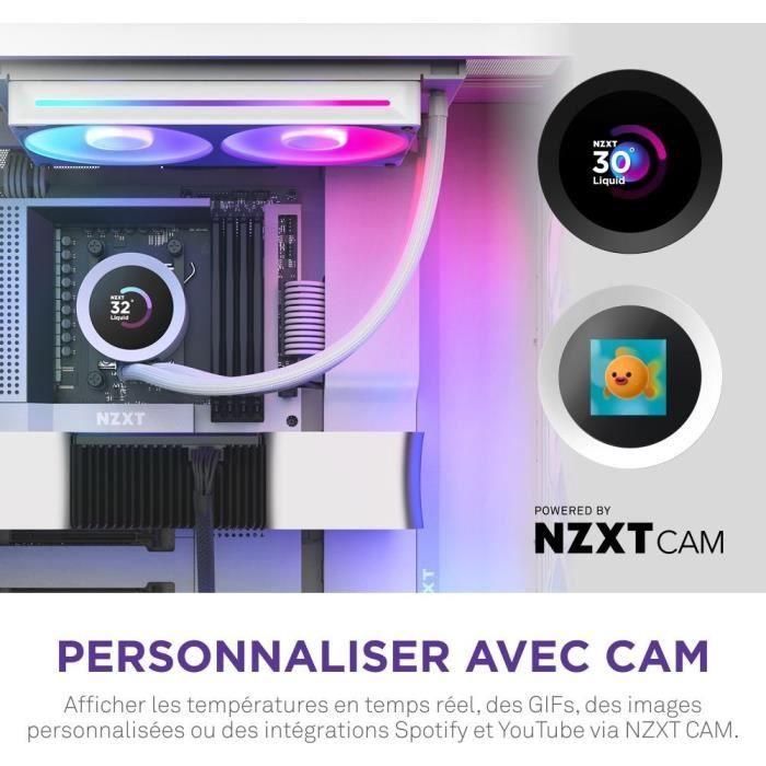 NZXT RL-KR240-W2 Refrigeración Líquida Kraken Plus 240 RGB con Pantalla Personalizable 1.54" y Ventiladores RGB Blanco 3 NZXT RL-KR240-W2 Refrigeración Líquida Kraken Plus 240 RGB con Pantalla Personalizable 1.54" y Ventiladores RGB Blanco 3