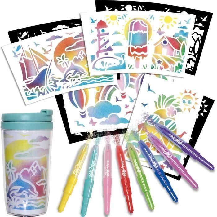 Blopens - LANSAY - Créa'mug - 9 plantillas - 1 taza - A partir de 6 años 2 Blopens - LANSAY - Créa'mug - 9 plantillas - 1 taza - A partir de 6 años 2