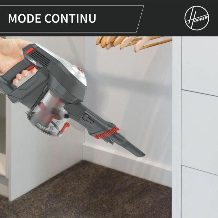 Hoover Aspiradora Escoba HF122AH - 22 V, 40 min, 0.9 L - Rojo/Gris 6
