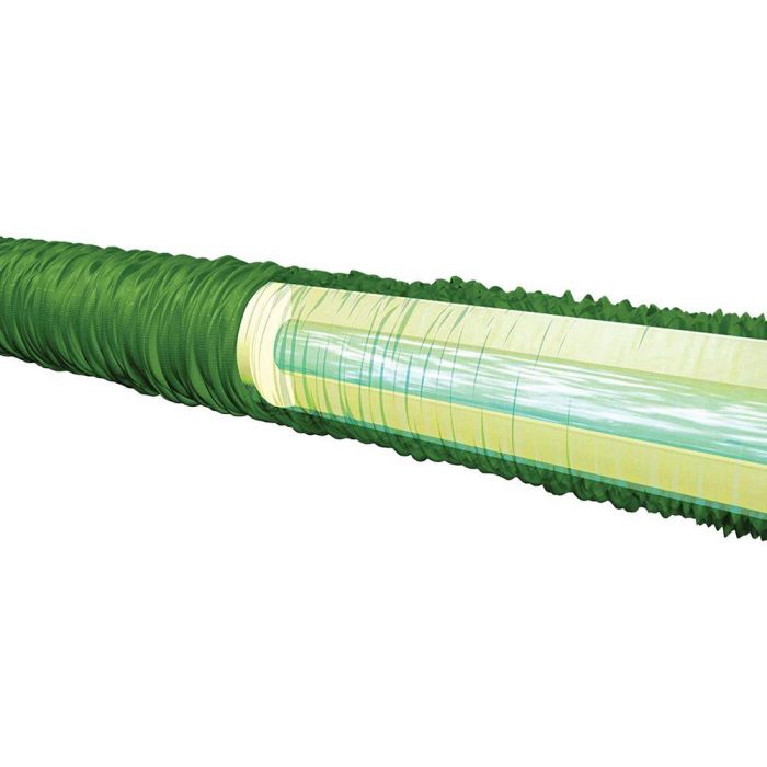 Edm Manguera Extensible Ø12 mm, ½ Pulg, 7,5 m con Pistola de 7 Chorros y Accesorios