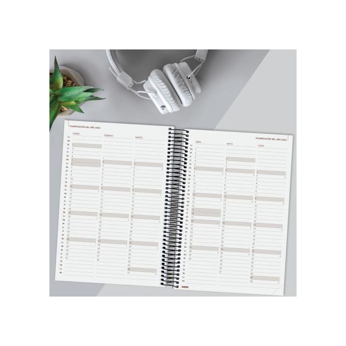 Finocam Agenda Anual Year Espiral E11-165x242 mm 1Dp Negro 2025 3