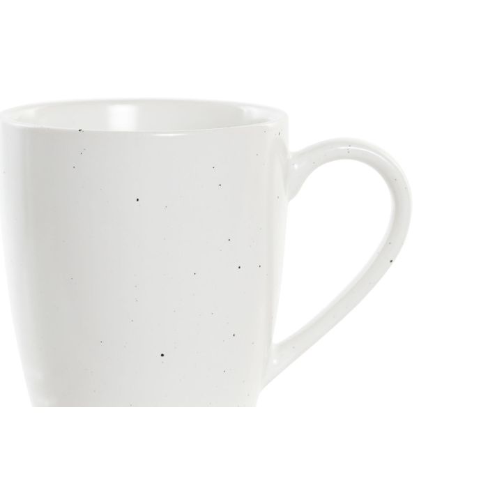 DKD Home Decor Mug Scandi Set de 4 Blanco Natural de Gres y Rubberwood 300ml Apto Microondas Lavavajillas 2 DKD Home Decor Mug Scandi Set de 4 Blanco Natural de Gres y Rubberwood 300ml Apto Microondas Lavavajillas 2