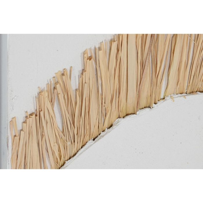 DKD Home Decor Cuadro Boho de Yute y Lienzo Blanco Natural 80x60 cm, 3cm Profundidad - Set 2 Unidades 2 DKD Home Decor Cuadro Boho de Yute y Lienzo Blanco Natural 80x60 cm, 3cm Profundidad - Set 2 Unidades 2
