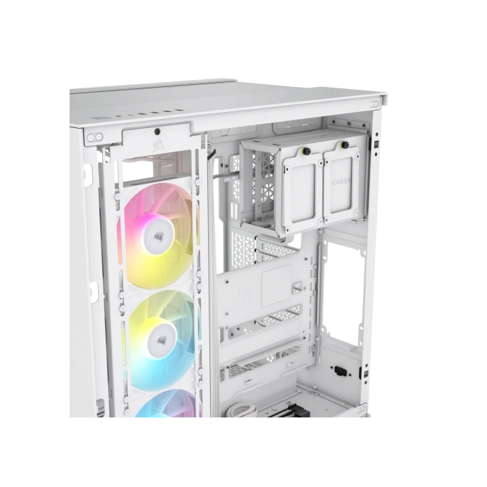 Corsair iCUE LINK 6500X RGB Midi Torre PC Blanco - CC-9011270-WW, Compatible con Radiadores 120-360mm, ATX 2