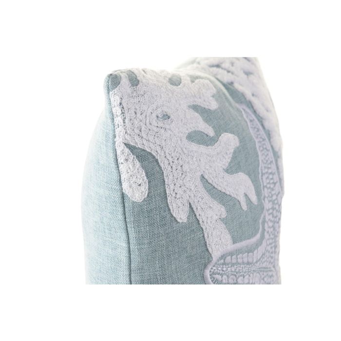 DKD Home Decor Cojin Mediterraneo Azul Blanco Lino 45 x 45 cm (2 Unidades) DKD Home Decor Cojin Mediterraneo Azul Blanco Lino 45 x 45 cm (2 Unidades)