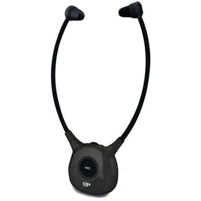 Auriculares inalámbricos TV/HIFI - CGV - DOLFIN ONYX DUO - Audífono - Micrófono integrado - Peso ligero 1 Auriculares inalámbricos TV/HIFI - CGV - DOLFIN ONYX DUO - Audífono - Micrófono integrado - Peso ligero 1
