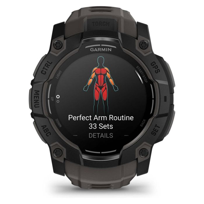 Garmin Instinct 3 AMOLED 50mm Schwarz Reloj Inteligente GPS Unisex con Pantalla AMOLED, 4GB, 10 ATM 4