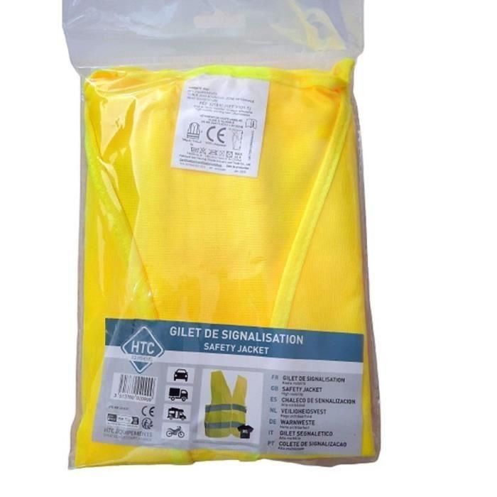 Pack Seguridad - HTC EQUIPEMENT - 1 triángulo + 5 chalecos de seguridad XL adulto 1 Pack Seguridad - HTC EQUIPEMENT - 1 triángulo + 5 chalecos de seguridad XL adulto 1