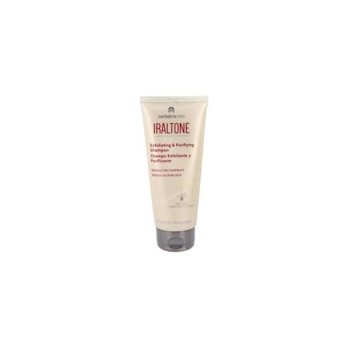 Iraltone Champú Exfoliante y Purificante Anticaspa para Cuero Cabelludo Seco y Dañado. Ideal Post-Trasplante Capilar Hipoalergénico 200 ml