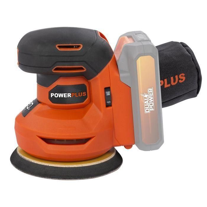 Lijadora excéntrica inalámbrica 20V Ø125 + 1x abrasivo G80 - dual potencia POWDP50400 - Entregado sin batería o cargador 2 Lijadora excéntrica inalámbrica 20V Ø125 + 1x abrasivo G80 - dual potencia POWDP50400 - Entregado sin batería o cargador 2