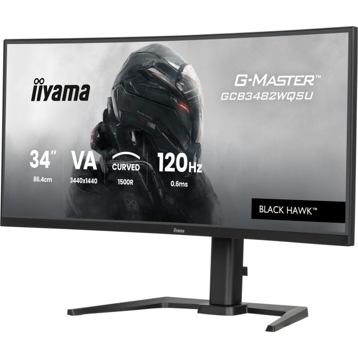 Iiyama G-MASTER GCB3482WQSU-B1 Monitor Curvo 34", 120Hz, 3440x1440, HDR400, FreeSync Premium 5 Iiyama G-MASTER GCB3482WQSU-B1 Monitor Curvo 34", 120Hz, 3440x1440, HDR400, FreeSync Premium 5