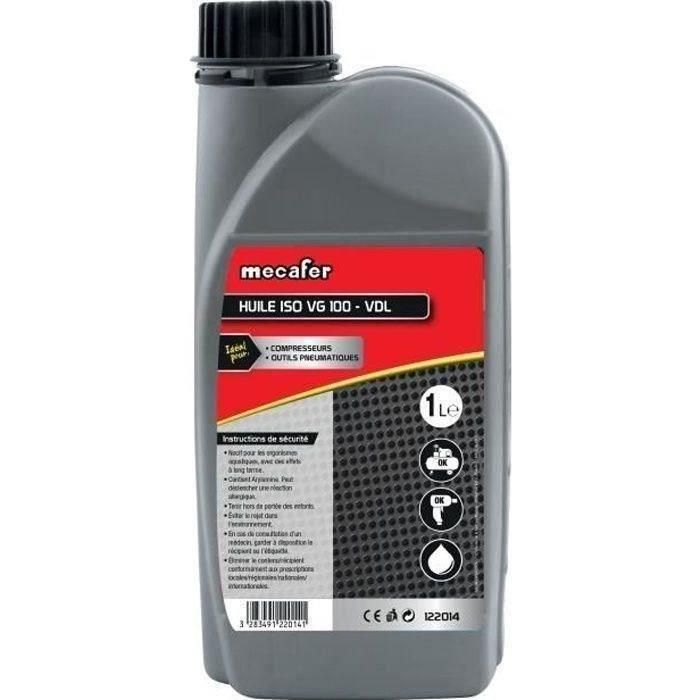 Mecafer 122014 Aceite especial para compresores ISO VG100 1L Mecafer 122014 Aceite especial para compresores ISO VG100 1L