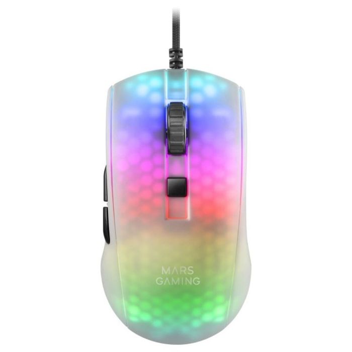 Mars gaming Ratón MMR RGB Translucido Blanco 12800DPI 0 Mars gaming Ratón MMR RGB Translucido Blanco 12800DPI 0