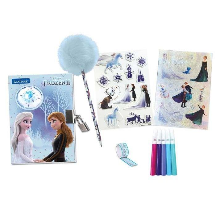 LEXIBOOK Diario secreto electrónico Frozen Disney con candado y llave. Incluye bolígrafo, rotuladores, adhesivos y pegatinas. 0 LEXIBOOK Diario secreto electrónico Frozen Disney con candado y llave. Incluye bolígrafo, rotuladores, adhesivos y pegatinas. 0