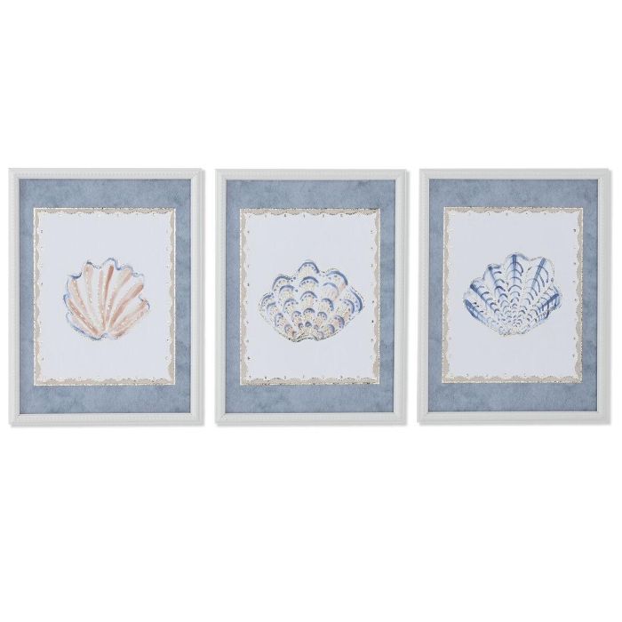 Cuadro Atlantico DKD Home Decor Azul Crema 3.5 x 40 x 30 cm (3 Unidades) Cuadro Atlantico DKD Home Decor Azul Crema 3.5 x 40 x 30 cm (3 Unidades)