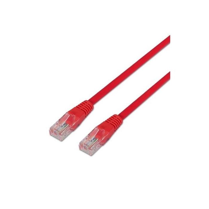 Aisens Cable de Red Latiguillo RJ45 Cat.6 UTP AWG24 Rojo 2.0 Metros