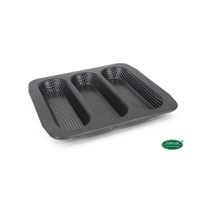Molde para 3 Baguettes Grandes Perforado 28x28 cm - Quttin (6 Unidades) 9 Molde para 3 Baguettes Grandes Perforado 28x28 cm - Quttin (6 Unidades) 9