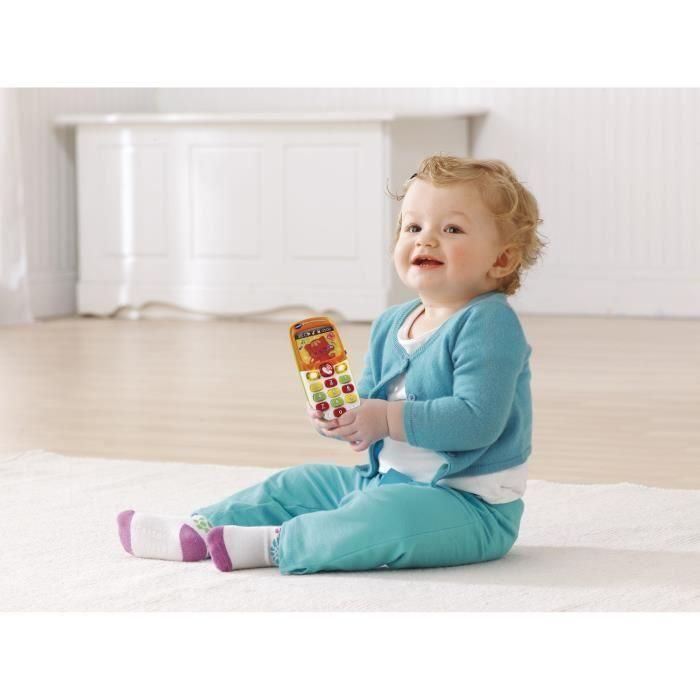 VTECH BABY Smartphone bilingüe para bebés, Juguete interactivo con melodías, números, colores, francés e inglés, luz y sonidos, para +6 meses 1