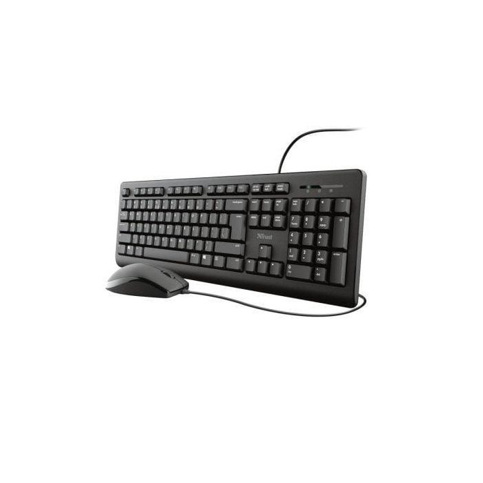 Trust Combo Teclado + Ratón Tkm-250 Cable Usb Silencioso Resistente A Liquidos Negro Trust Combo Teclado + Ratón Tkm-250 Cable Usb Silencioso Resistente A Liquidos Negro