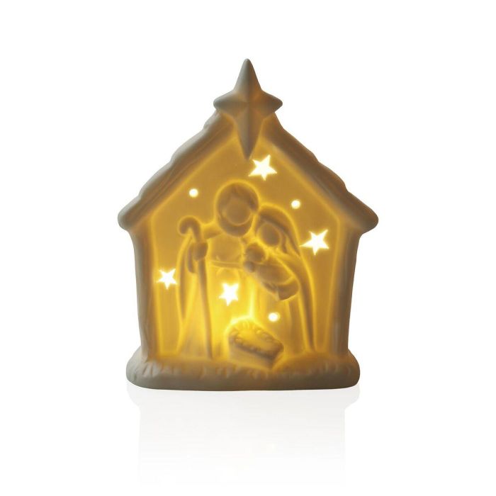 Adorno Navideño Versa Blanco Nacimiento/Belén 4,8 X 14,3 X 11 CM Figura Decorativa 1 Adorno Navideño Versa Blanco Nacimiento/Belén 4,8 X 14,3 X 11 CM Figura Decorativa 1