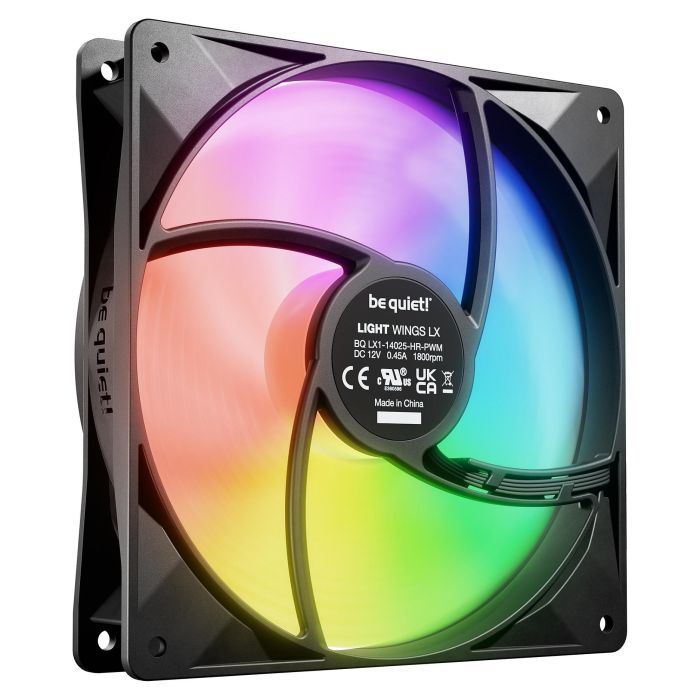 Be Quiet Light Wings LX BL130 Ventilador de Caja PWM 140 mm Triple Pack Alta Velocidad 1