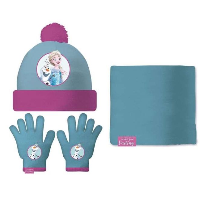 Gorro, Guantes y Braga de Cuello Frozen Memories Azul