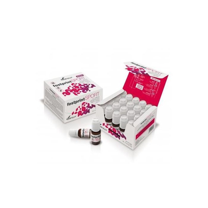 Soria Natural Fost Print Sport Plátano 20 Viales Nueva Fórmula | Vitaminas B2, B3, B5, B6, Hierro y Vit. C para Energía y Reducir Fatiga