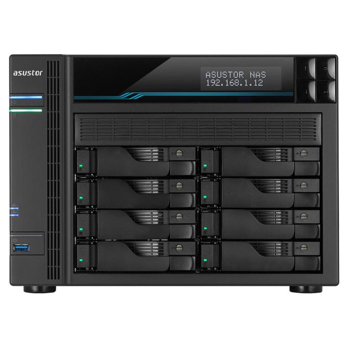 Almacenamiento en Red NAS Asustor Lockerstor 10 AS6510T Negro Intel Atom C3538 5