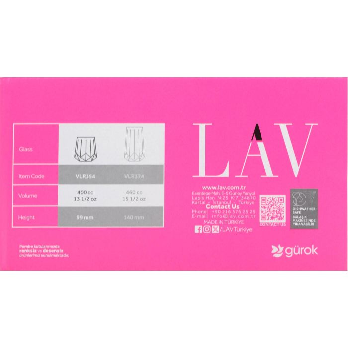 Set de 6 vasos Valeria 400 cc - Lav (8 Cajas) 4 Set de 6 vasos Valeria 400 cc - Lav (8 Cajas) 4