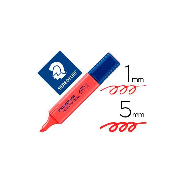 Rotulador Staedtler Textsurfer Classic 364 Fluorescente Rojo 10 unidades