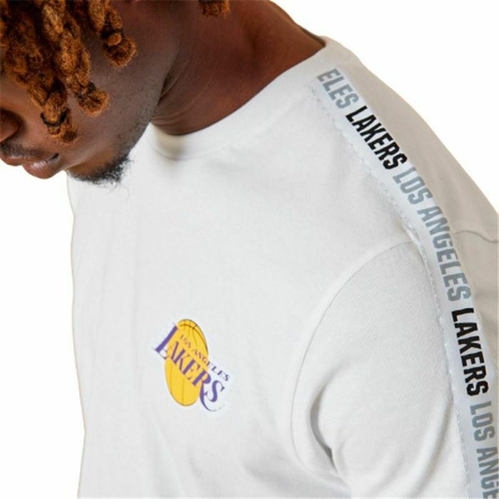 Camiseta Deportiva de Manga Corta New Era LA Lakers NBA Blanco 2