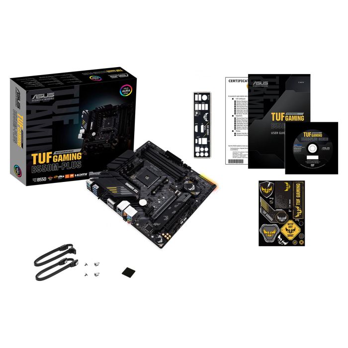 ASUS TUF GAMING B550M PLUS Placa Base Micro ATX, Socket AM4, Chipset AMD B550, DDR4, M.2, SATA 4