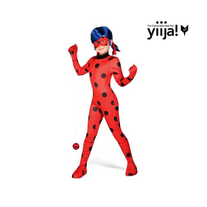 My Other Me Disfraz Ladybug Talla 9-11 Años con Mono, Guantes, Cubre Botas, Antifaz, Peluca, Yo-Yo y Pendientes 6