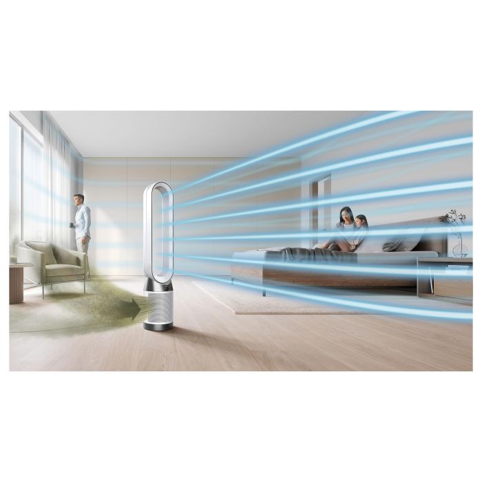 Dyson Purifier Cool Gen1 Purificador de Aire con Ventilador y Calefacción, Filtro HEPA 13, Blanco