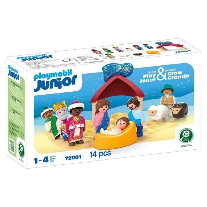 Playmobil 72001 Belén: María, José, Niño Jesús, Reyes Magos y Ovejas – Introducción Navidad +12 meses