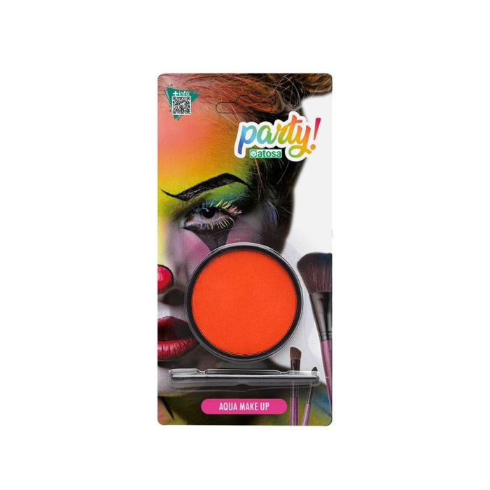 Maquillaje Al Agua Pintura Facial Color Naranja