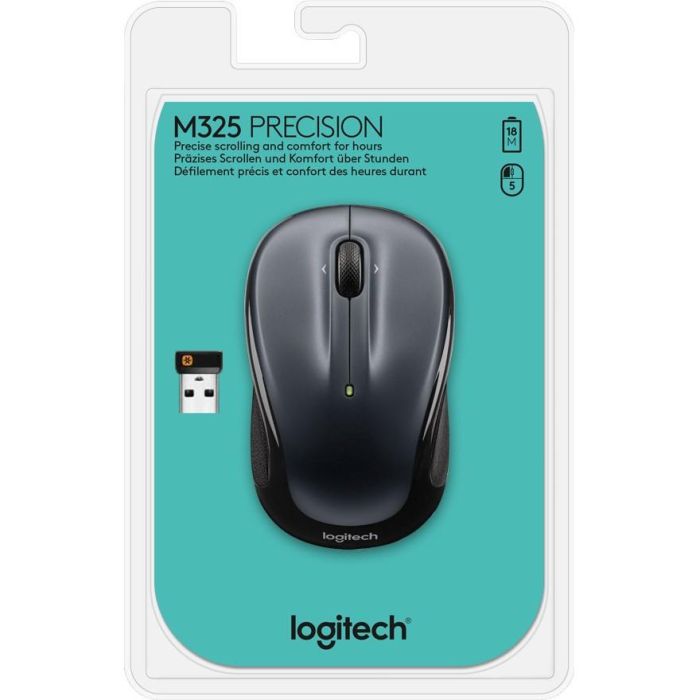 Logitech M325 Ratón Inalámbrico Óptico 1000 DPI Negro para Oficina, Compatible con Windows, Mac, Linux y ChromeOS 5 Logitech M325 Ratón Inalámbrico Óptico 1000 DPI Negro para Oficina, Compatible con Windows, Mac, Linux y ChromeOS 5