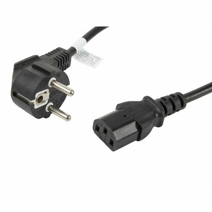 Lanberg Cable de Alimentación Schuko CEE 7/7 a IEC 320 C13, 1.8m