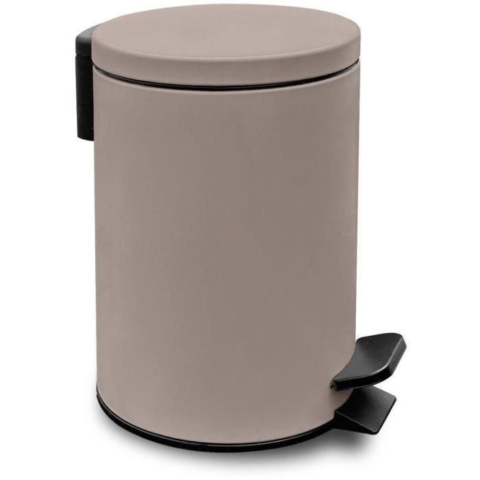 Papelera de baño - HOY - UTILITY - 3 L - Ø 17 x H 25 cm - Polipropileno - Rosa suave Papelera de baño - HOY - UTILITY - 3 L - Ø 17 x H 25 cm - Polipropileno - Rosa suave