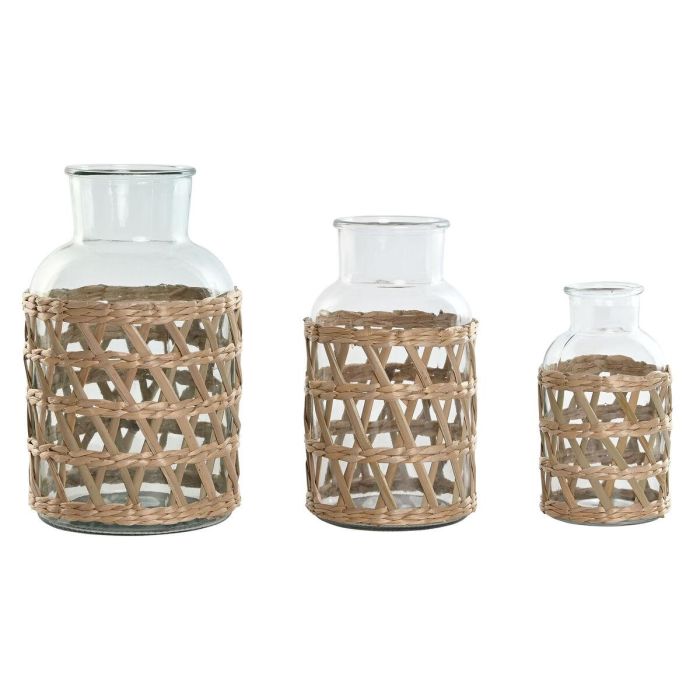Jarron Balines DKD Home Decor Natural 18.3 x 30 x 18.3 cm Set de 3 Jarron Balines DKD Home Decor Natural 18.3 x 30 x 18.3 cm Set de 3