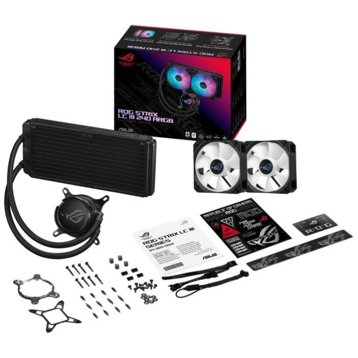 ASUS ROG Strix LC III 240 ARGB Kit de Refrigeración Líquida para CPU 2x 12cm Negro 7 ASUS ROG Strix LC III 240 ARGB Kit de Refrigeración Líquida para CPU 2x 12cm Negro 7