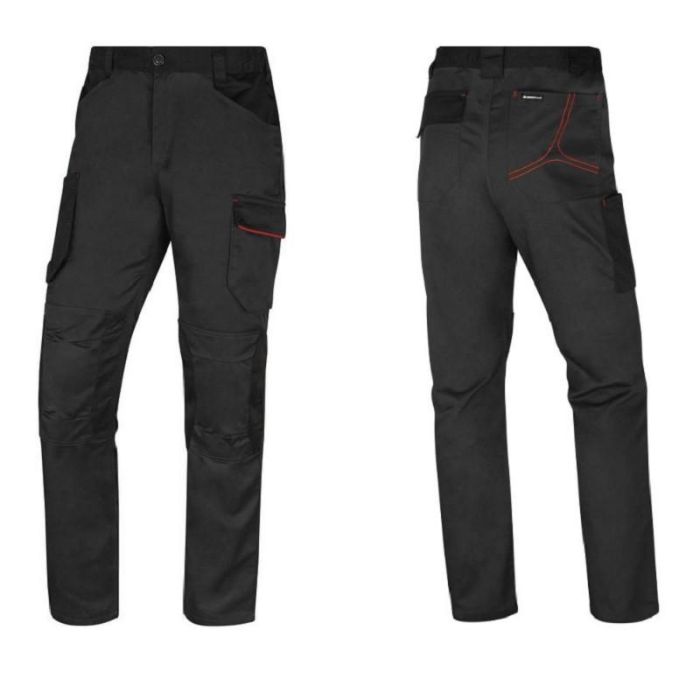 Delta Plus M2PA3STR Pantalón Técnico Bicolor Gris/Negro/Rojo Talla 2XL