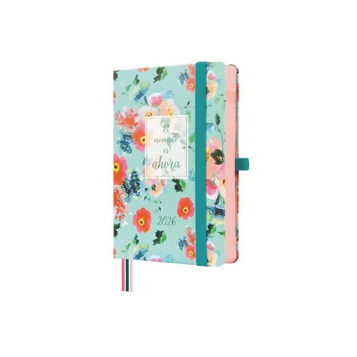 Agenda Anual (2026) Finocam Minimal Design Cosida Tapa Extra Con Goma M4 118X168 D/P Ahora