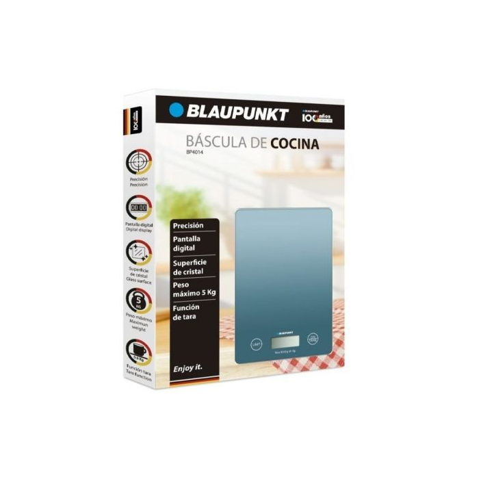 Báscula de Cocina Electrónica Blaupunkt BP4014/ hasta 5kg/ Azul 1 Báscula de Cocina Electrónica Blaupunkt BP4014/ hasta 5kg/ Azul 1
